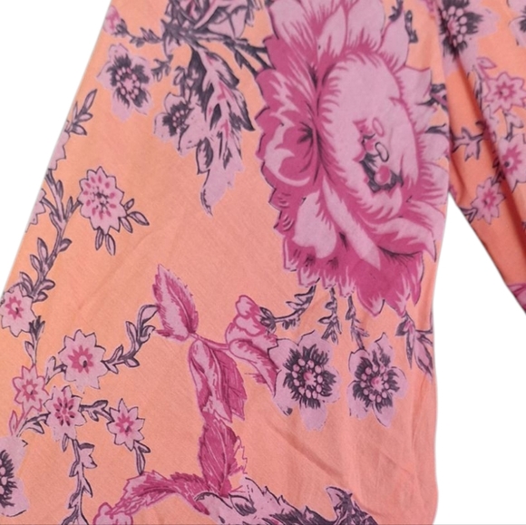 Free People Clementine Maxi Dress Bell Sleeves Ladies 4 NWT Floral Boho Fairy - Picture 6 of 7